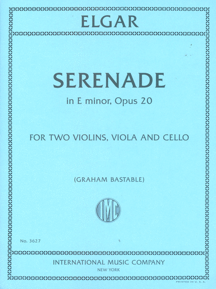 Serenade In E Minor, Opus 20 image number null