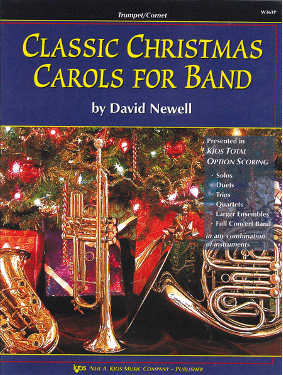 Classic Christmas Carols For Band - Trumpet Trumpet scores gallery preview page 1