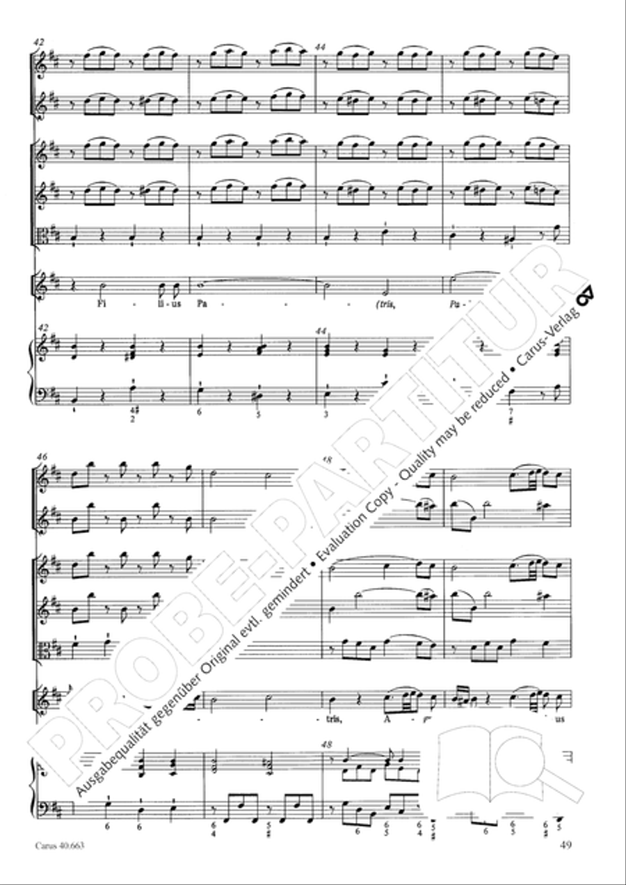 Mass in D minor (Missa in d) ATB scores gallery preview page 65