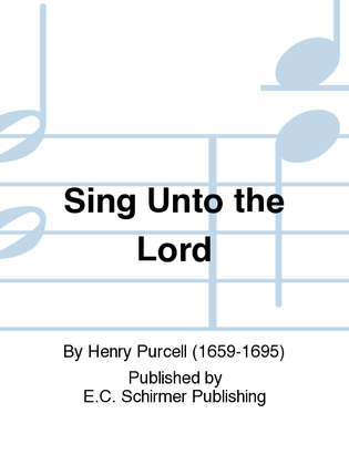 Book cover for Sing Unto the Lord