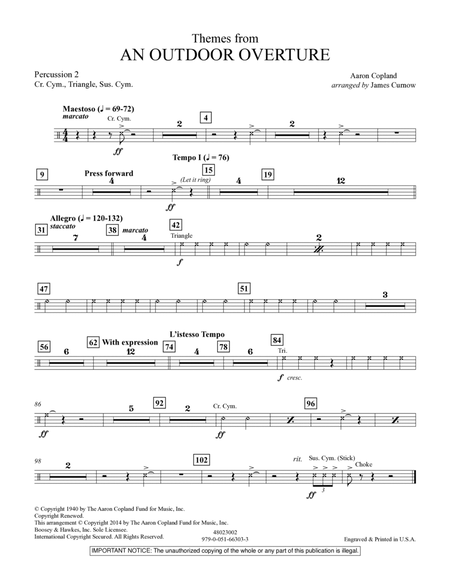 Themes from An Outdoor Overture - Percussion 2