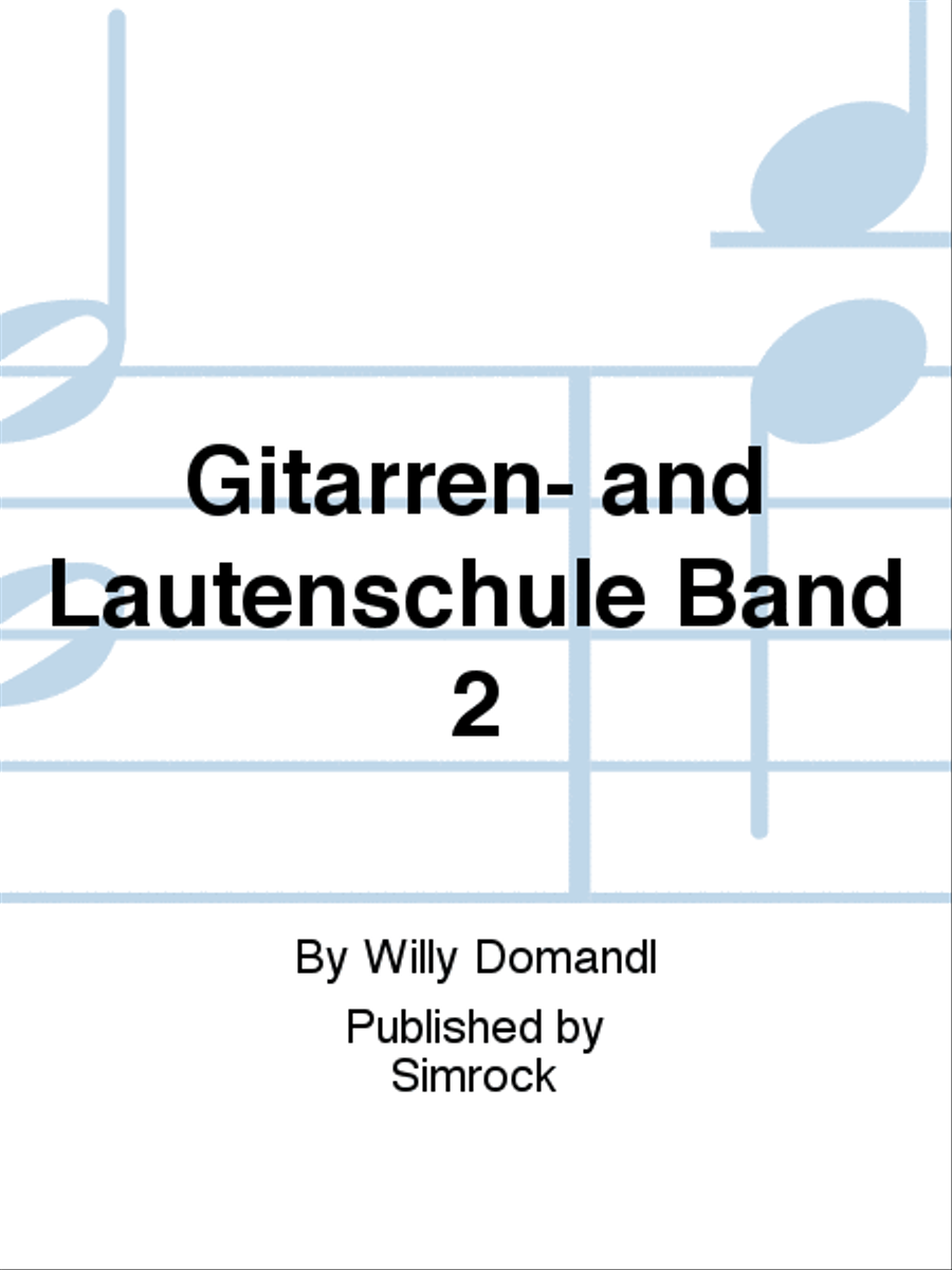 Gitarren- and Lautenschule Band 2 Guitar scores gallery preview page 1