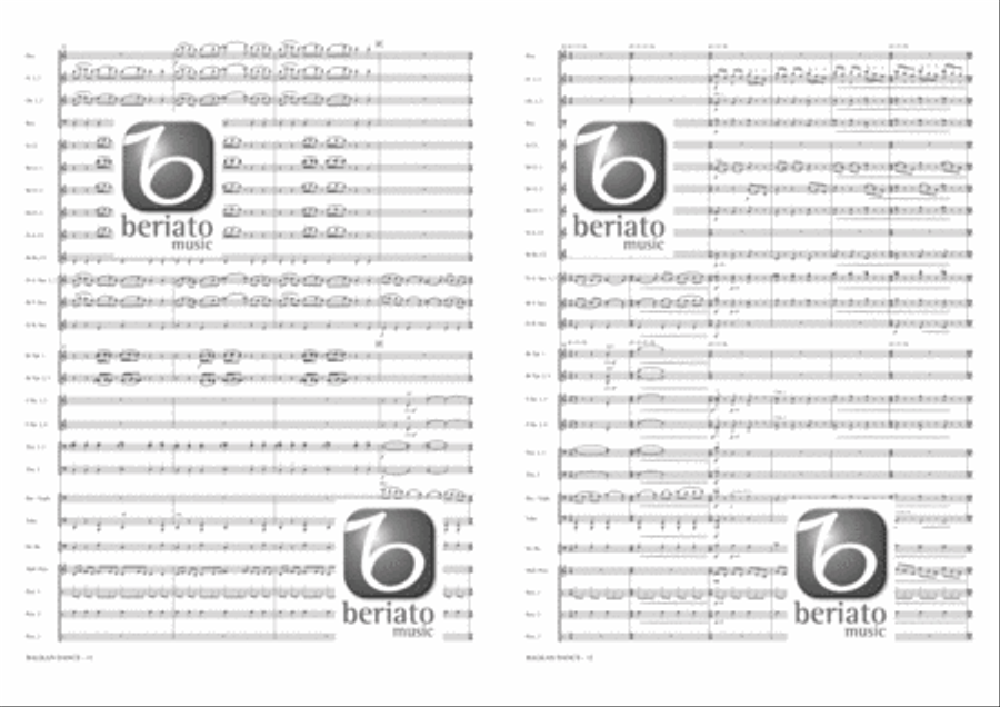 Balkan Dance Concert Band scores gallery preview page 7