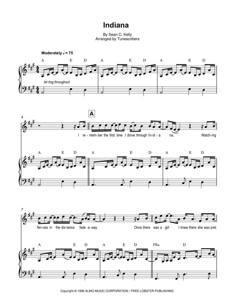 Indiana Indiana Voice scores gallery preview page 1
