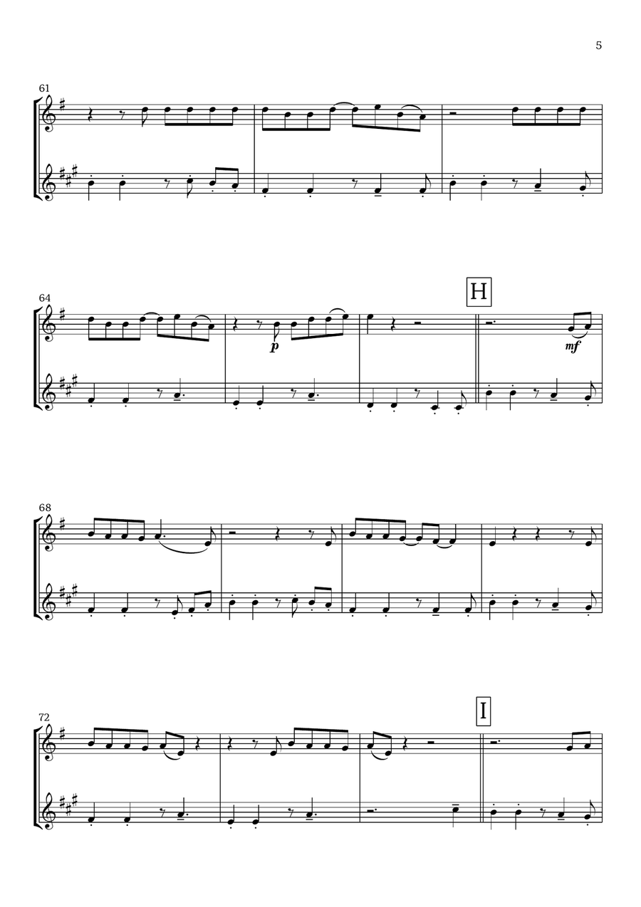 Lunch Woodwind Duet scores gallery preview page 5