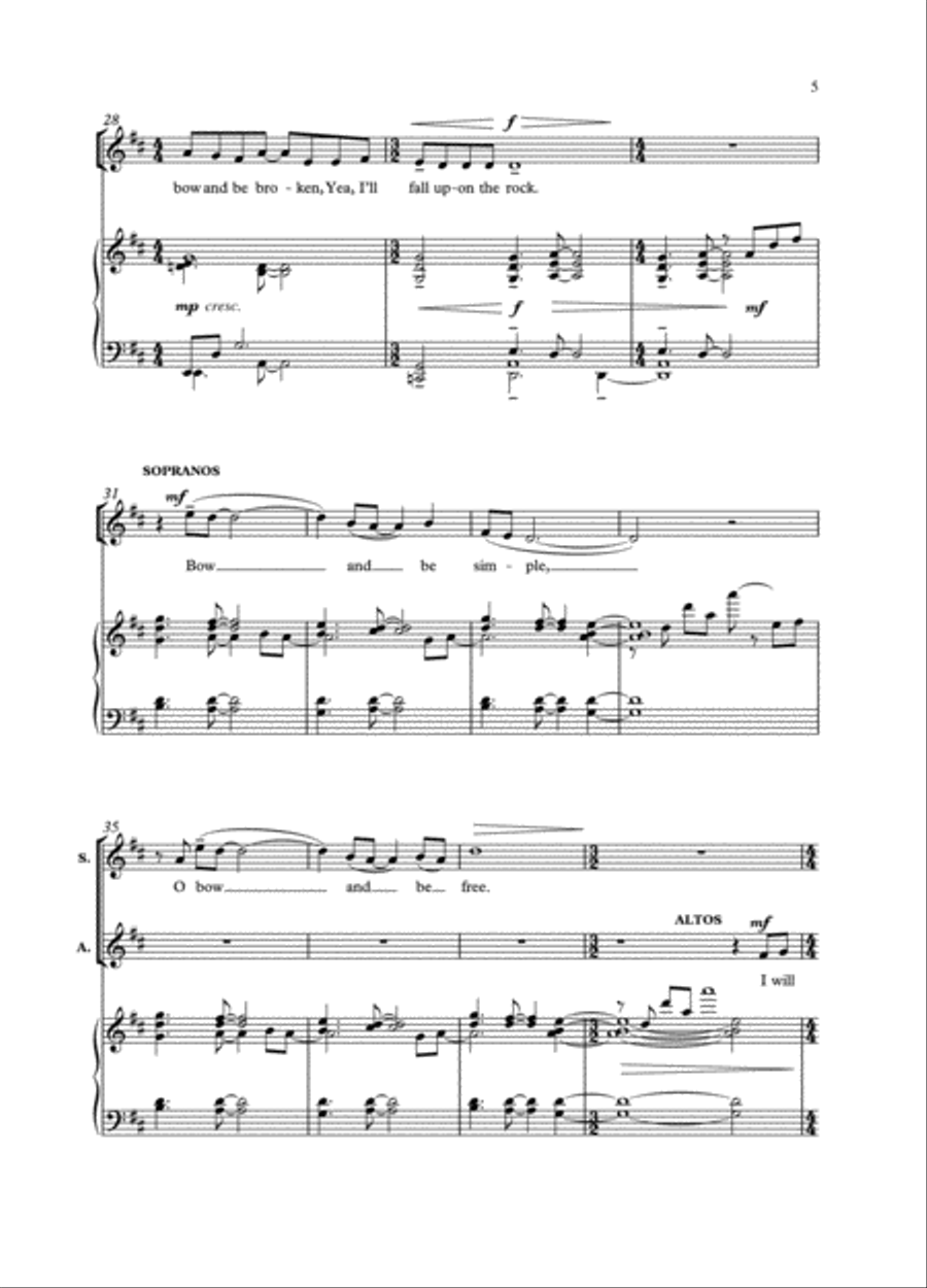 Be simple little children Choir scores gallery preview page 5