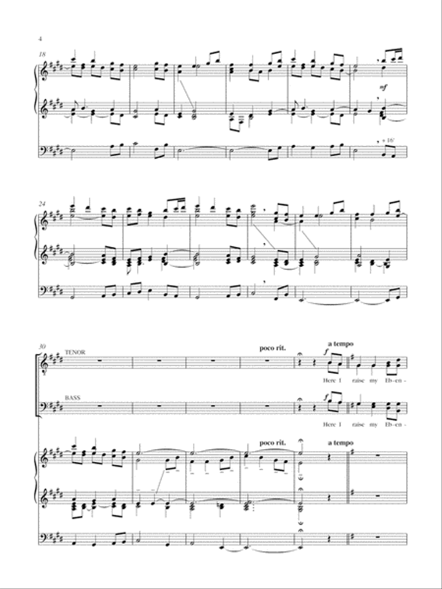 Come, thou fount of every blessing 4-Part scores gallery preview page 3
