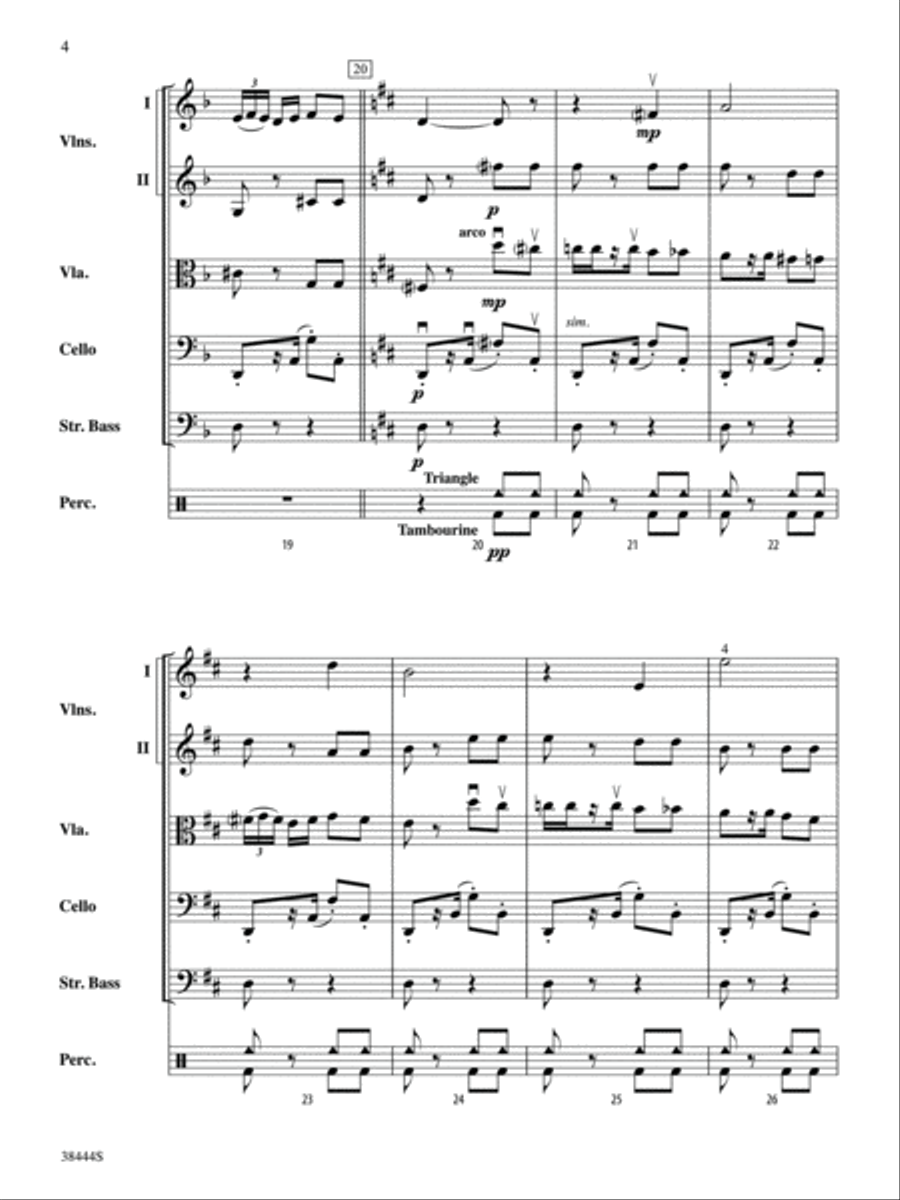 Habanera (from the opera Carmen): Score String Orchestra scores gallery preview page 4