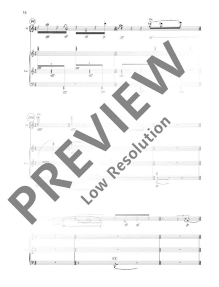 Paradromes III Flute Solo scores gallery preview page 17