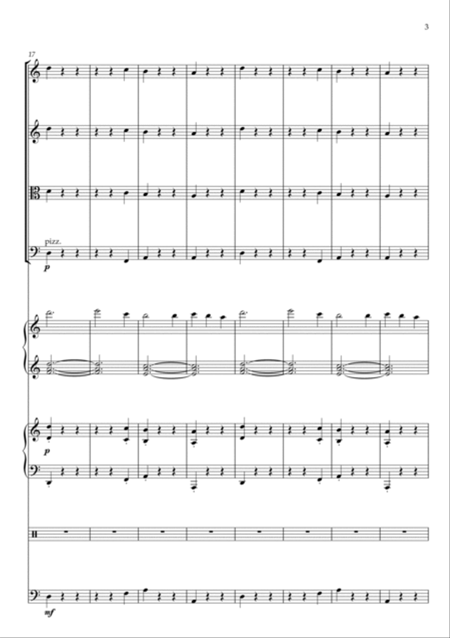 La Valse D'amelie Small Ensemble scores gallery preview page 3