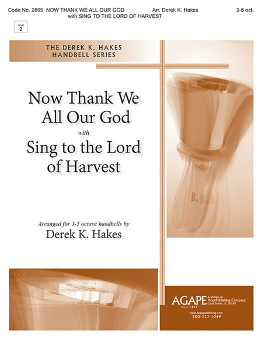 Now Thank We All Our God with Sing to the Lord of Harvest 5-Octaves scores gallery preview page 1