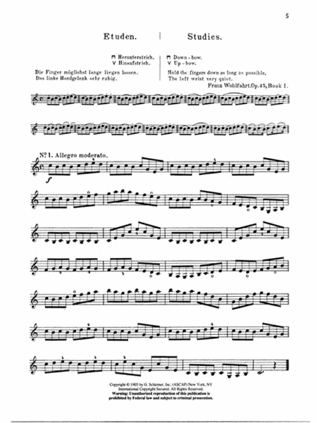 Franz Wohlfahrt – 60 Studies, Op. 45 Complete