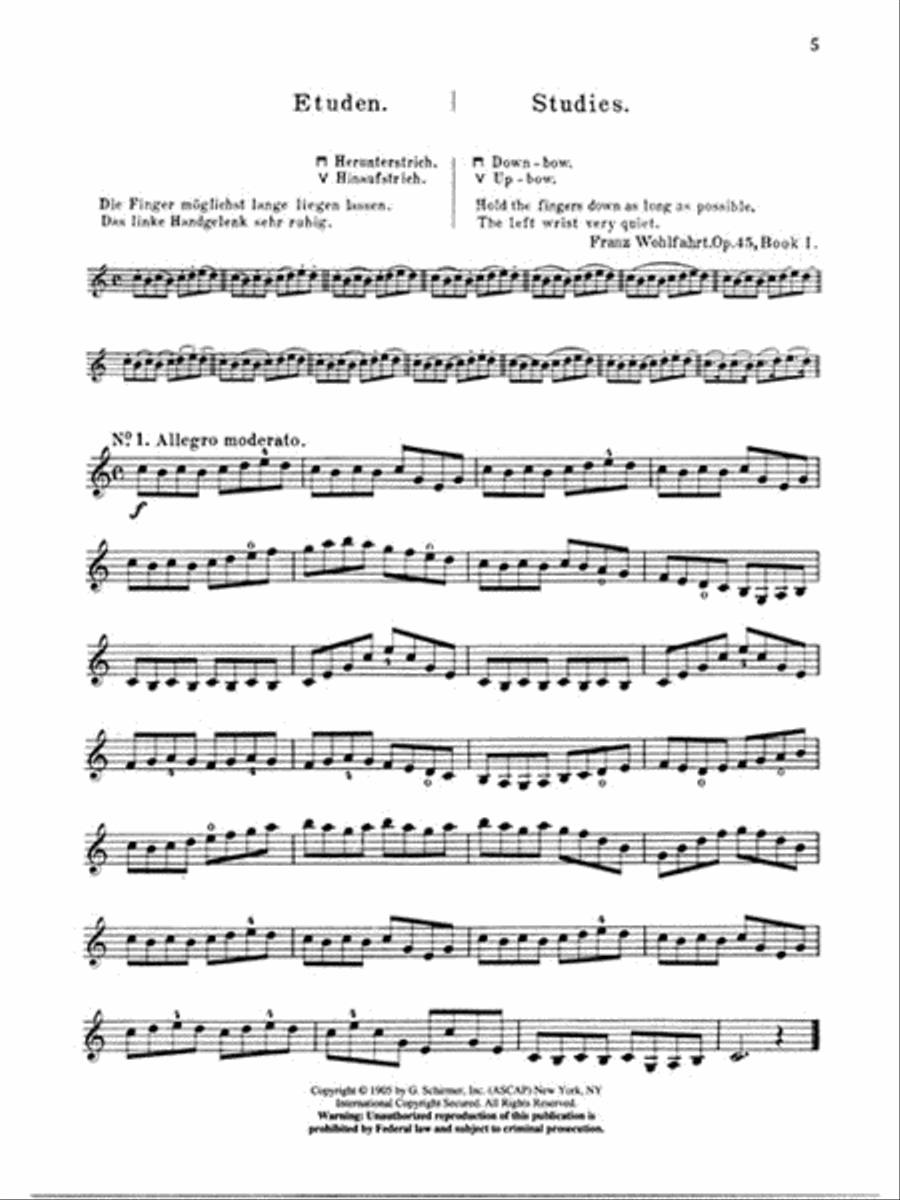 60 Studies, Op. 45 Complete (Books 1 and 2 for Violin)