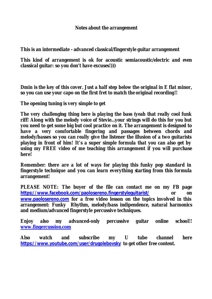 Superstition Acoustic Guitar scores gallery preview page 5