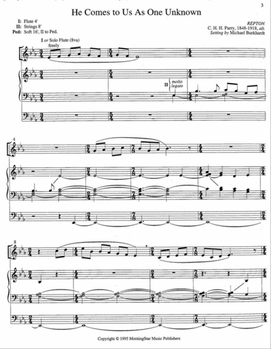 Two Hymn Improvisations for Epiphany Clarinet Solo scores gallery preview page 2