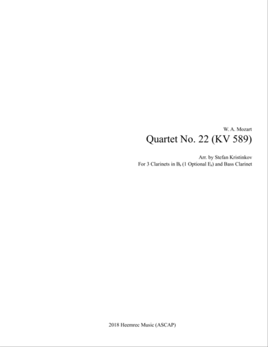 String Quartet No. 23 Woodwind Quartet scores gallery preview page 1