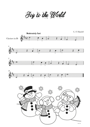Joy to the World - Very Easy/Beginner (for Clarinet)
