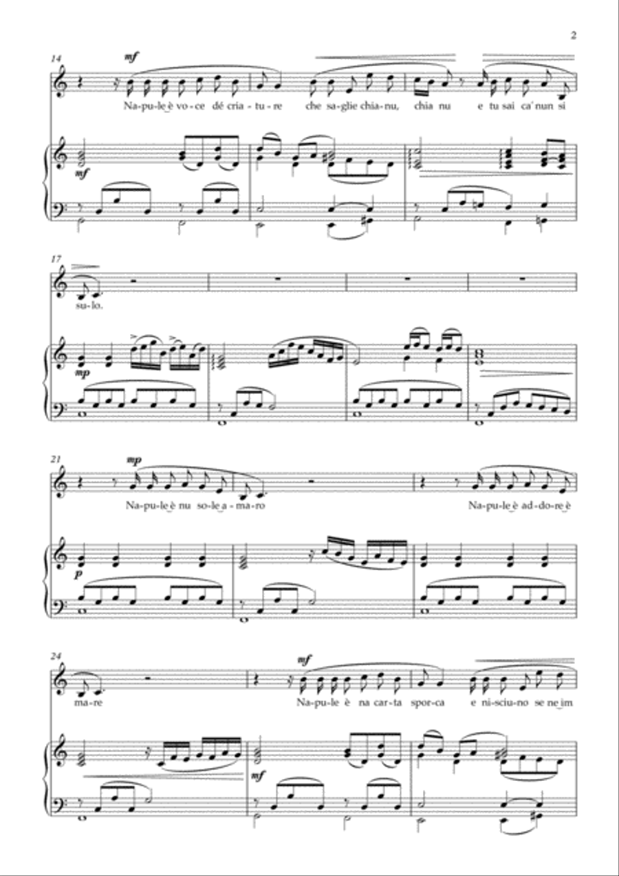 Napule È Voice scores gallery preview page 2