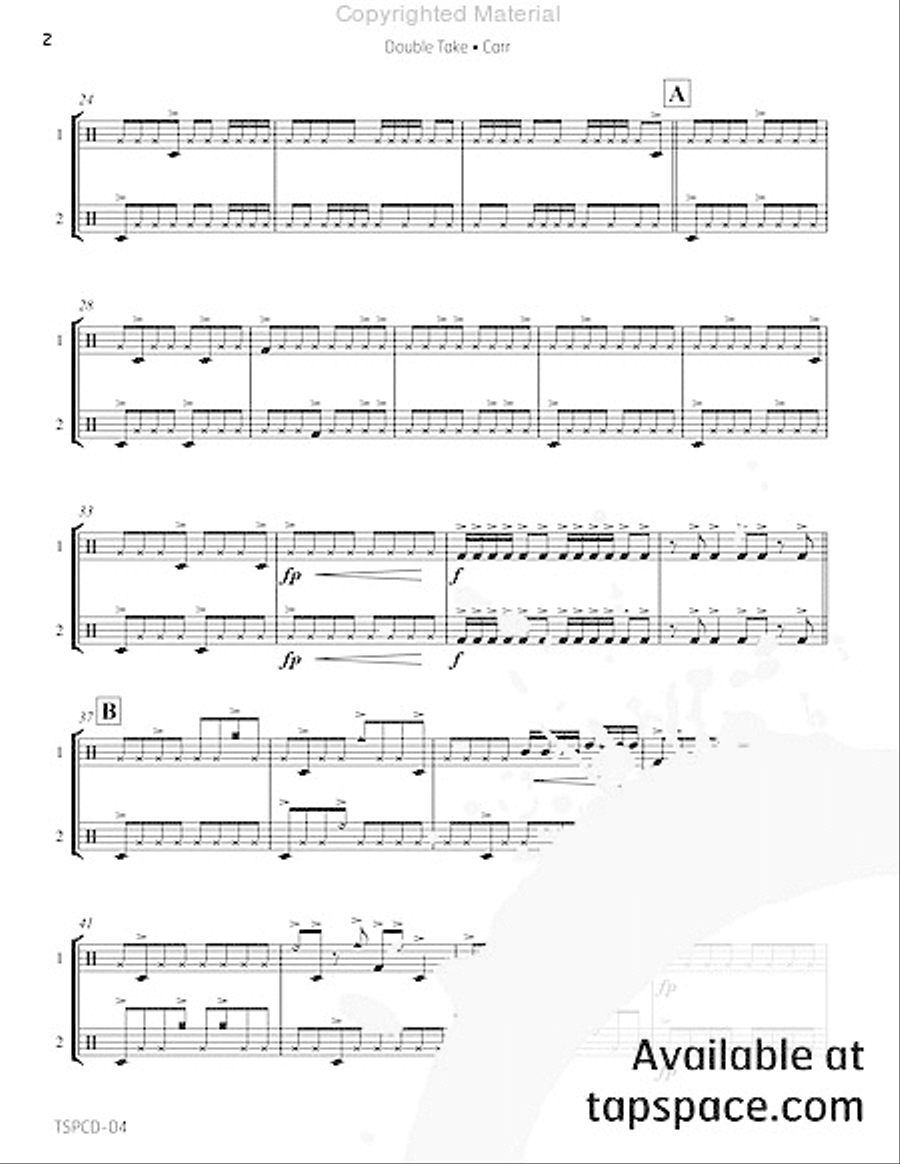 Double Take Snare Drum scores gallery preview page 7