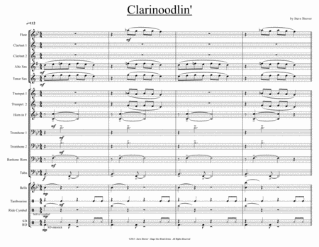 Clarinoodlin' - for Concert Band - Grade 1-1.5 image number null