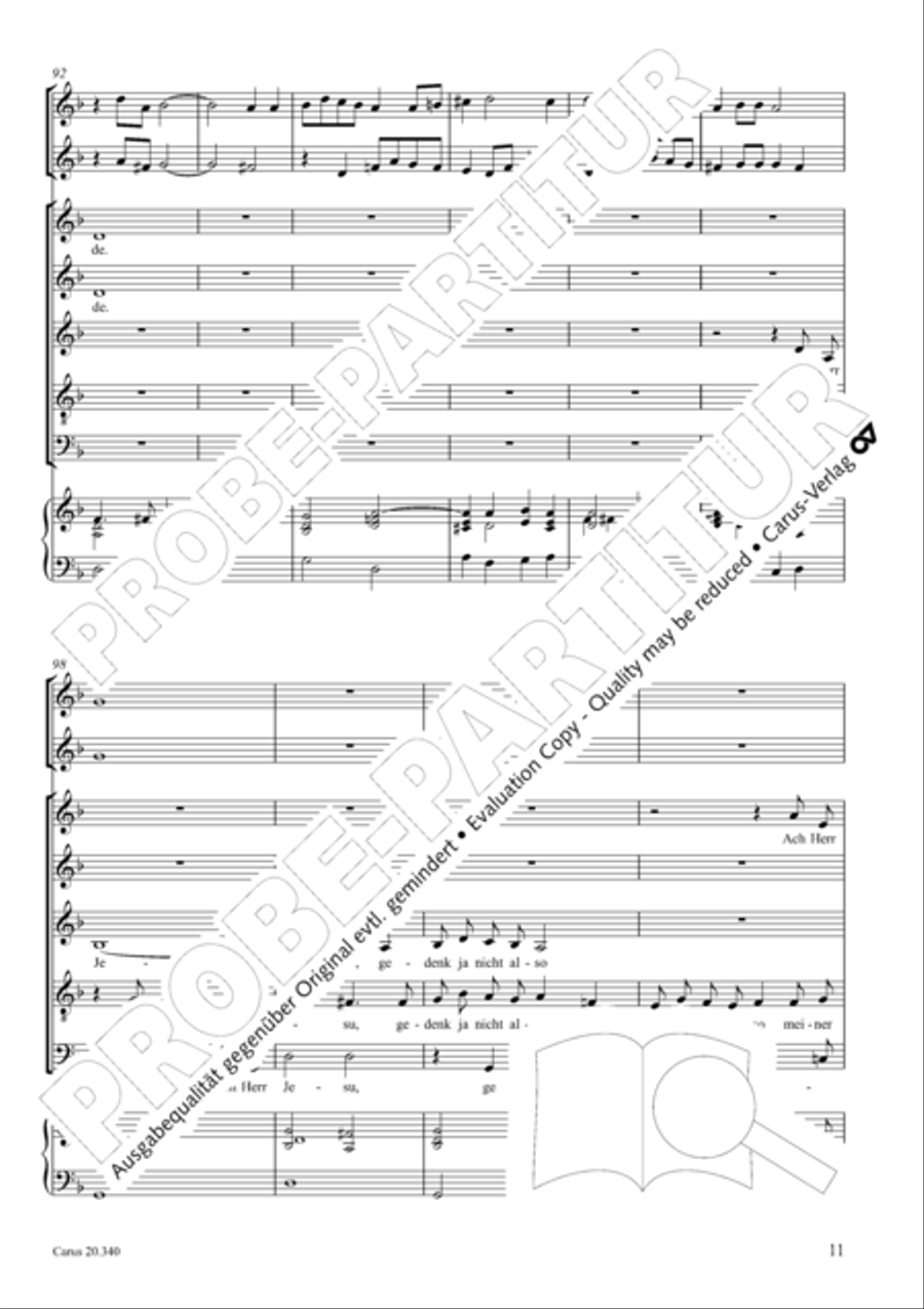 O du allersu!ester und liebster Herr Jesu SSATB scores gallery preview page 12