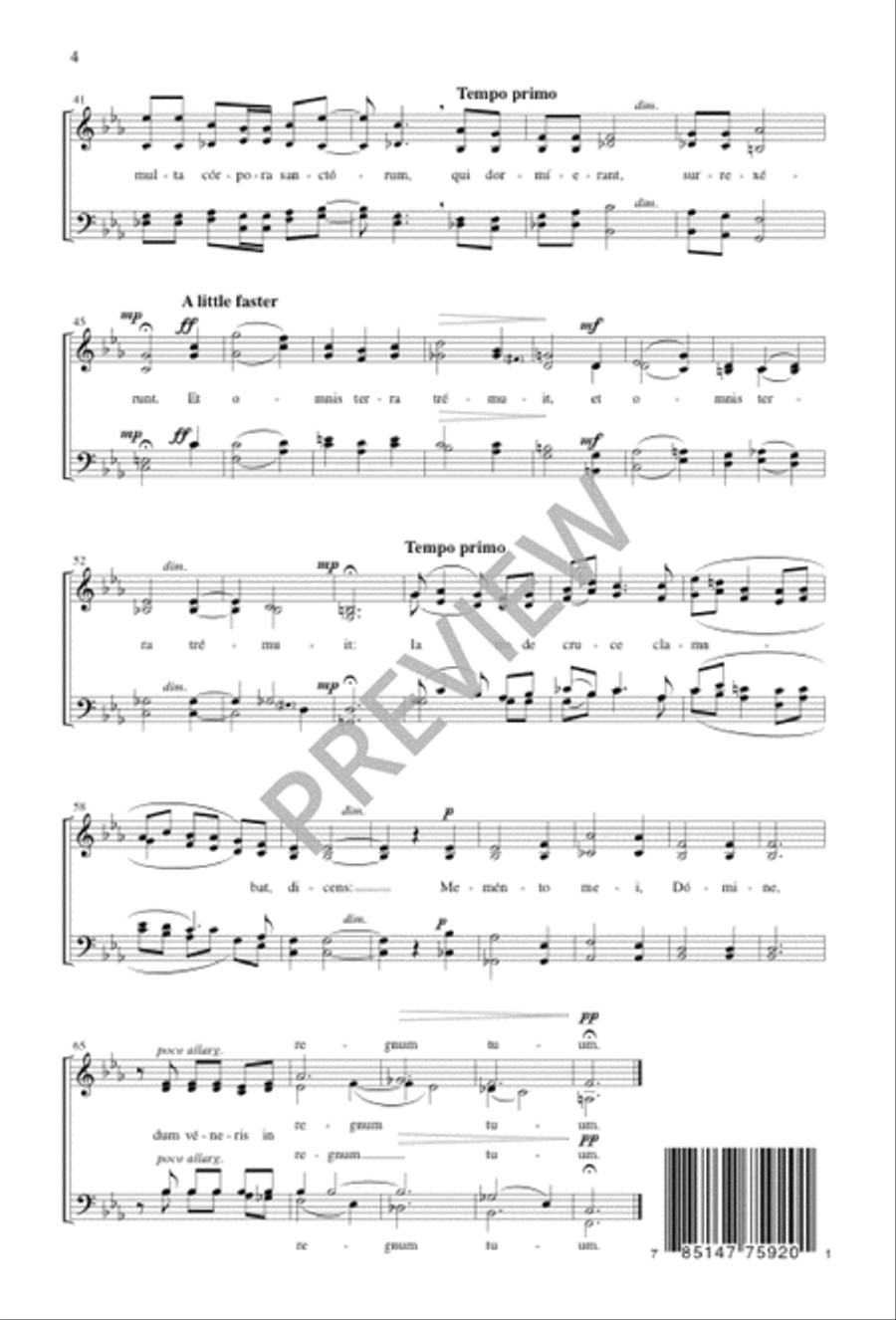 Velum templi 4-Part scores gallery preview page 4