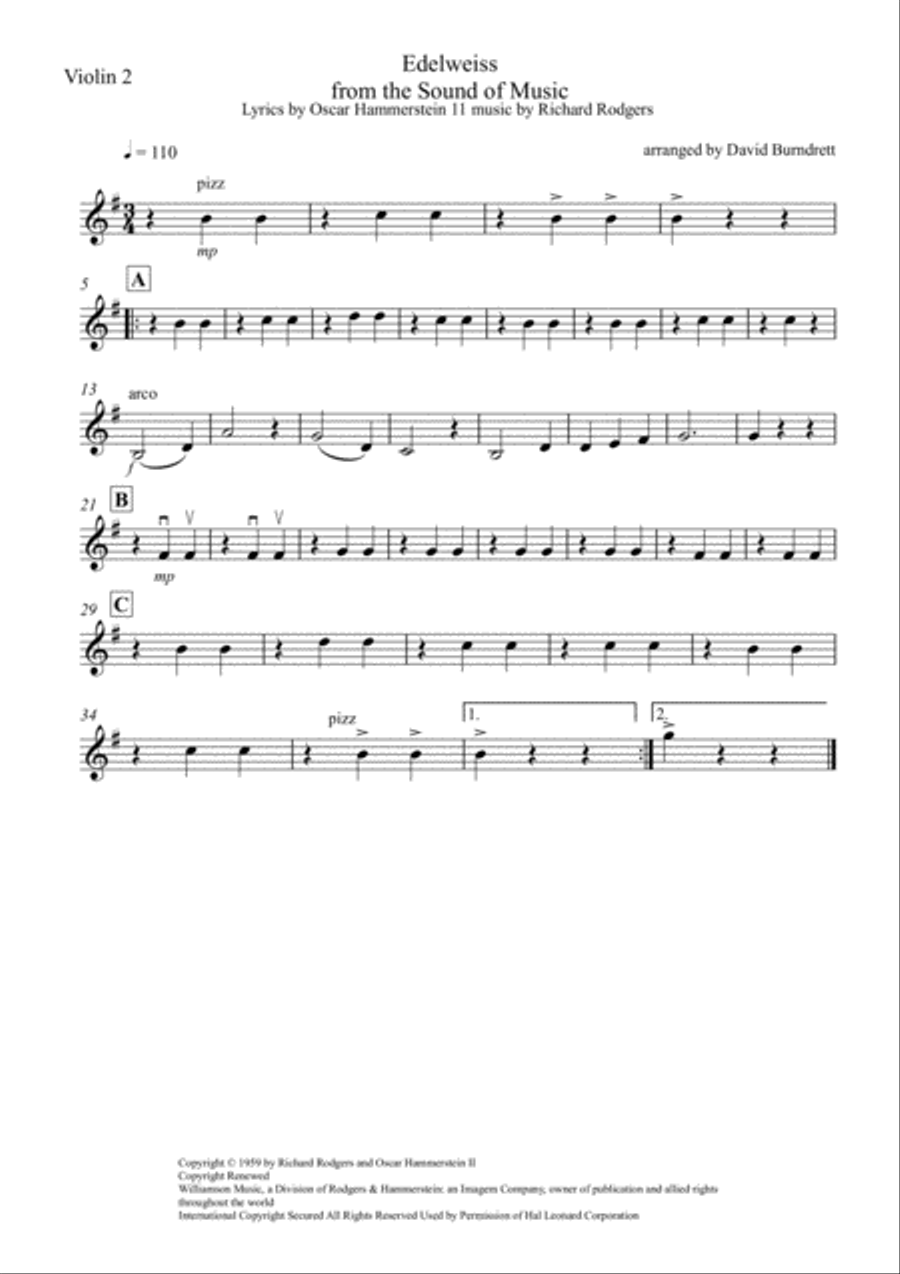 Edelweiss Edelweiss String Quartet scores gallery preview page 4
