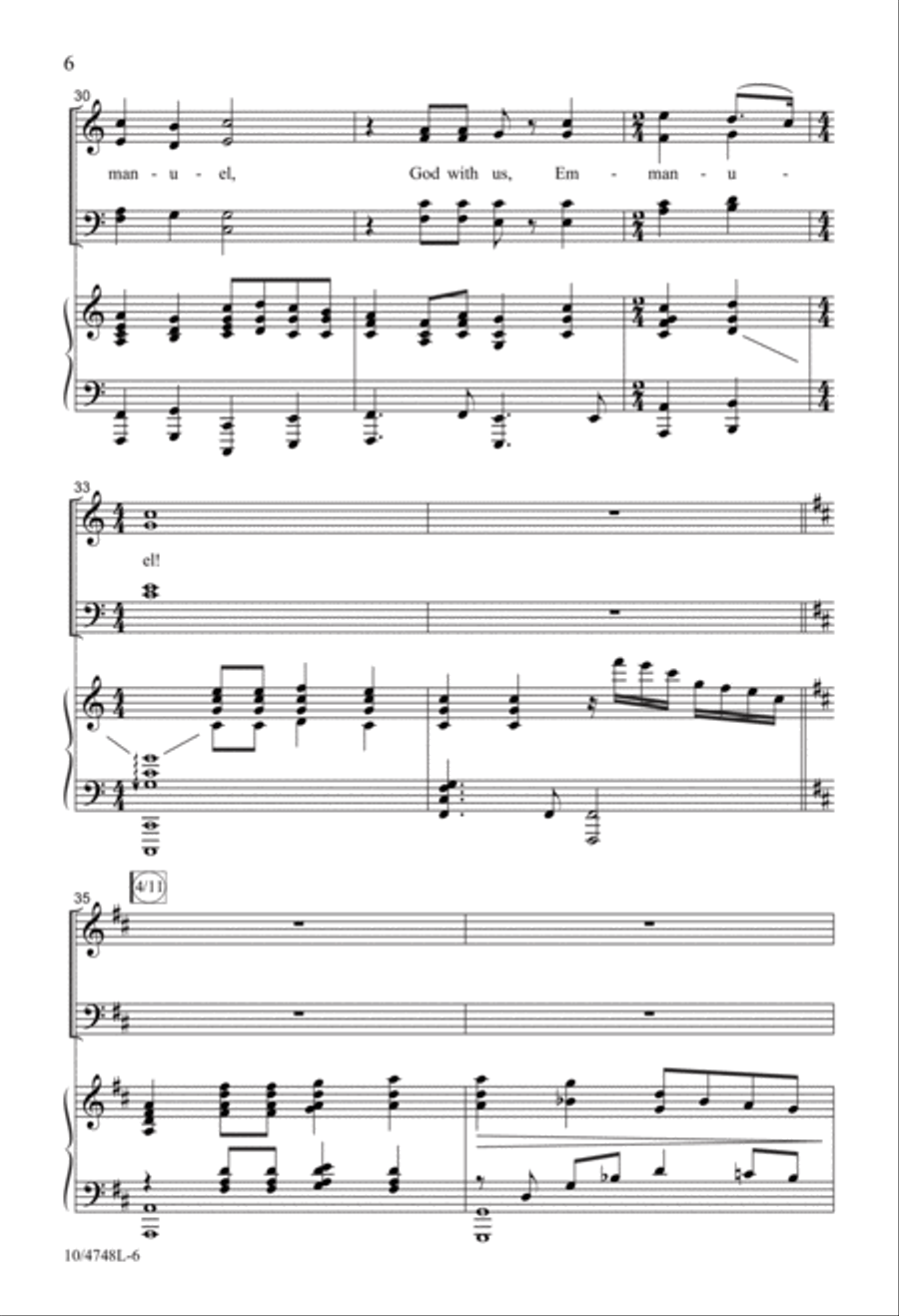 Sing Again the Christmas Story 4-Part scores gallery preview page 6