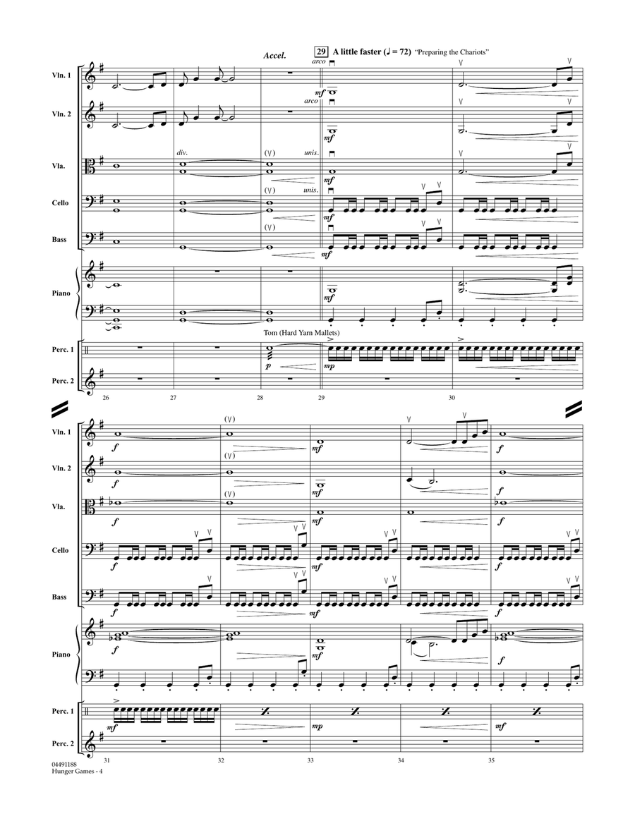The Hunger Games - Full Score Orchestra scores gallery preview page 4