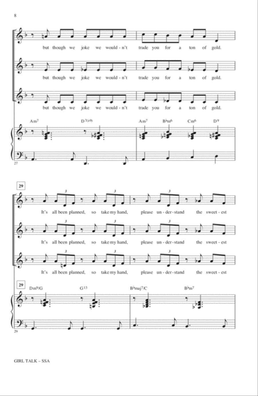 Girl Talk SSA scores gallery preview page 6