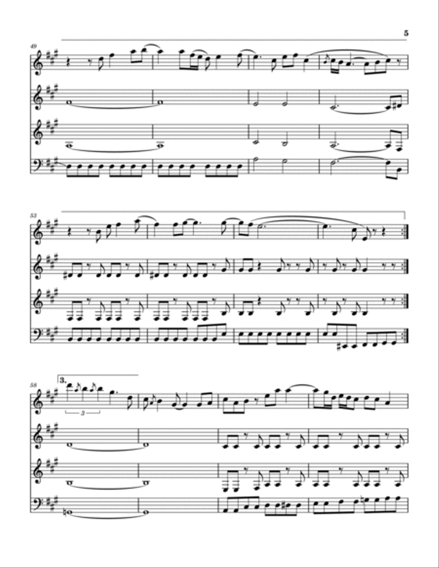 I'm Almost Ready I'm Almost Ready Woodwind Quartet scores gallery preview page 6