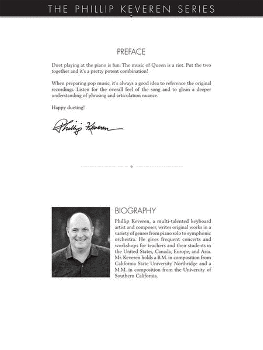 Queen for Piano Duet Queen for Piano Duet 1 Piano, 4-Hands scores gallery preview page 4