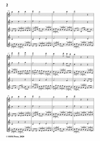 Bach,J.S.-In dulci jubilo,BWV 608,from 'Das Orgel-büchlein',for 5 Clarinets