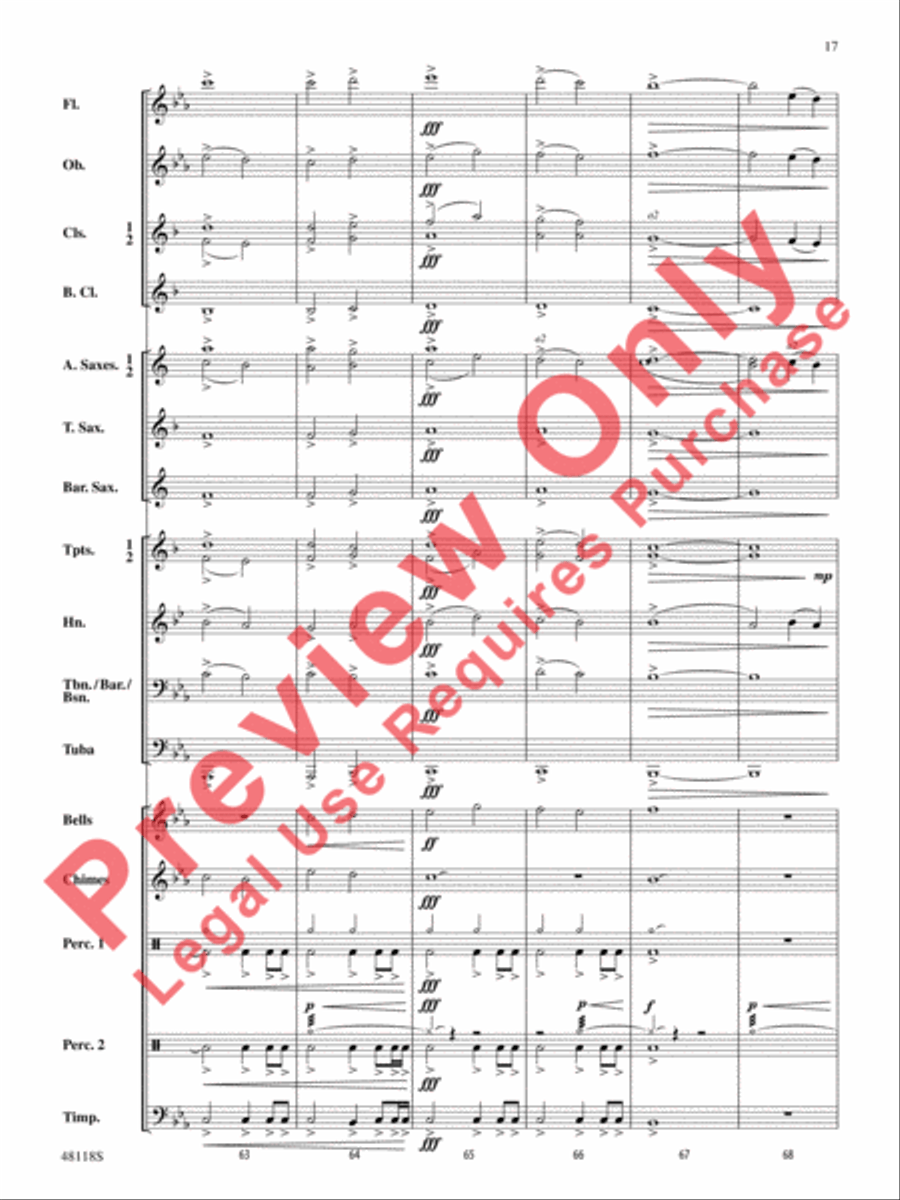 Defenders of the Realm Concert Band scores gallery preview page 18