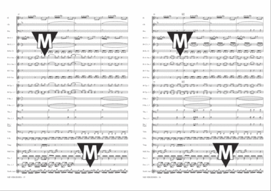 Nie Vergessen Concert Band scores gallery preview page 9