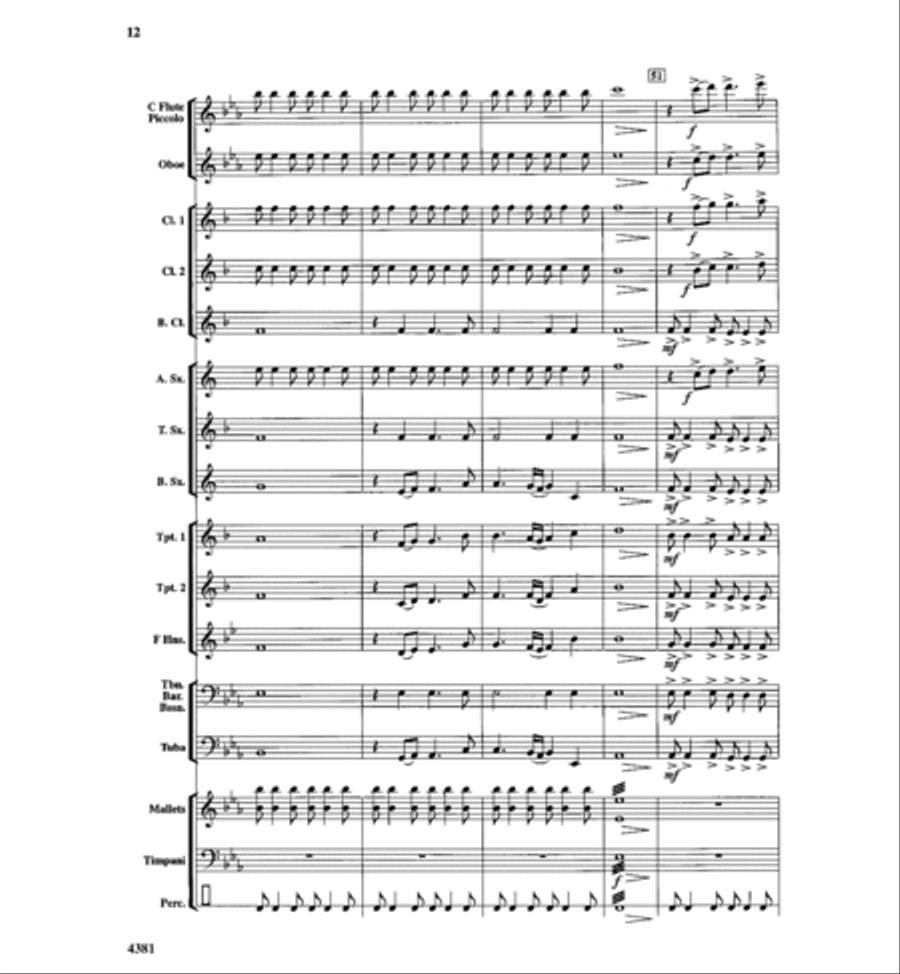 A Hymn of Peace Concert Band scores gallery preview page 11