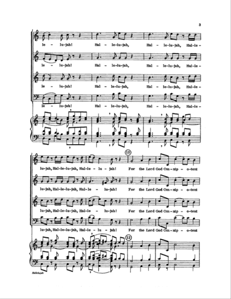 Hallelujah Choir scores gallery preview page 3