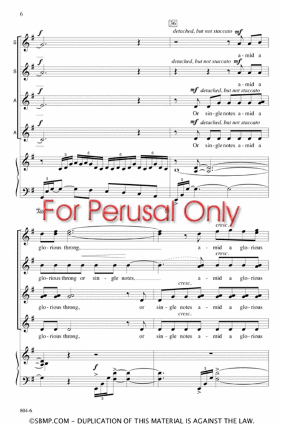 You Are the Music - SSAA Octavo SSAA scores gallery preview page 6