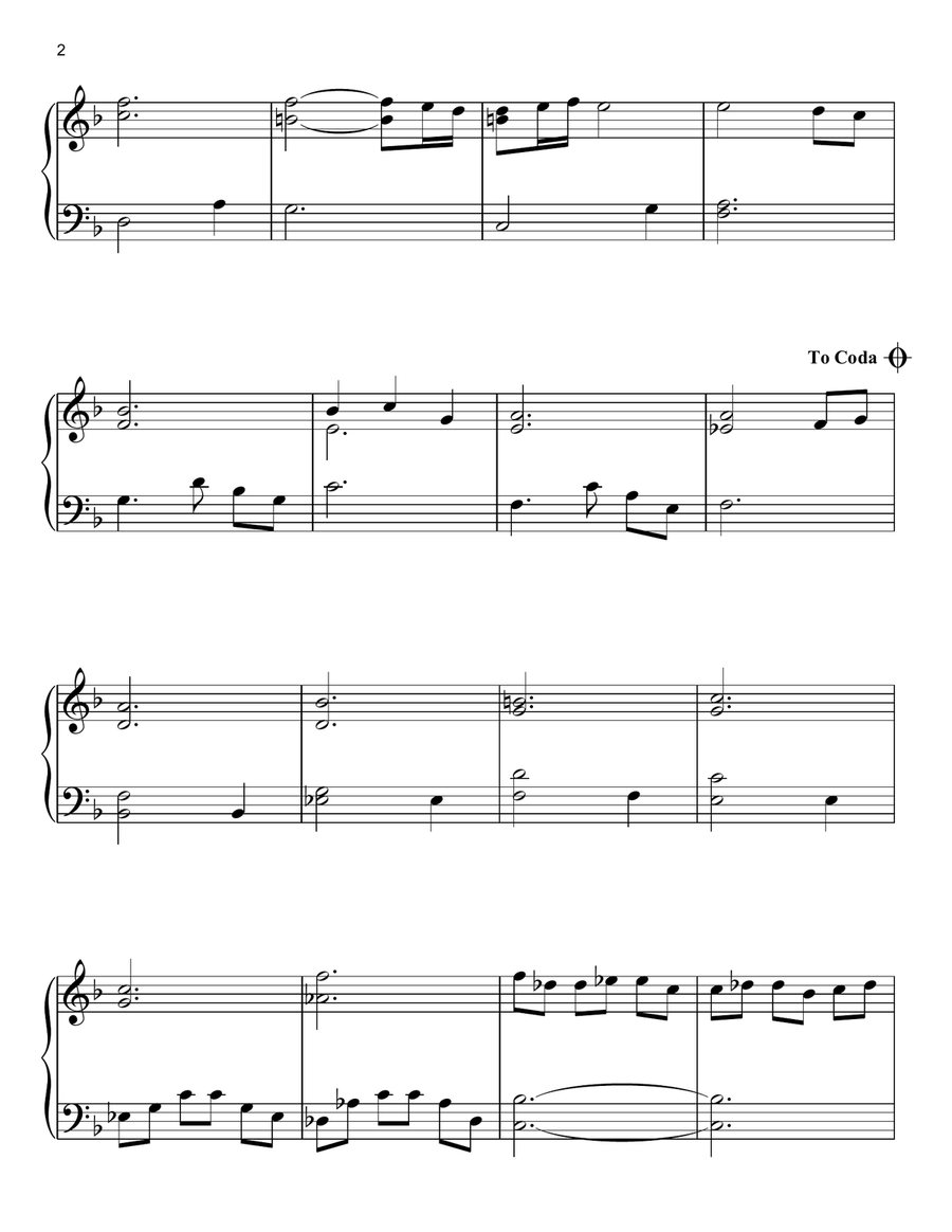 Cavatina Easy Piano scores gallery preview page 2