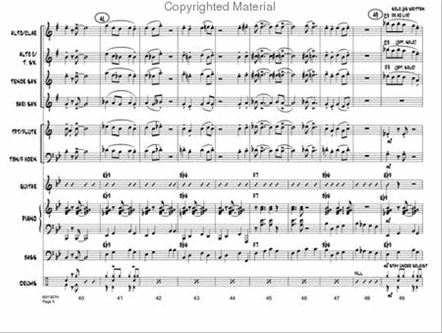 Bugle Call Rag Jazz Ensemble scores gallery preview page 6