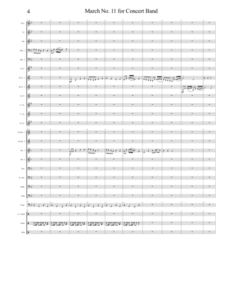 March No. 11 for Concert Band image number null