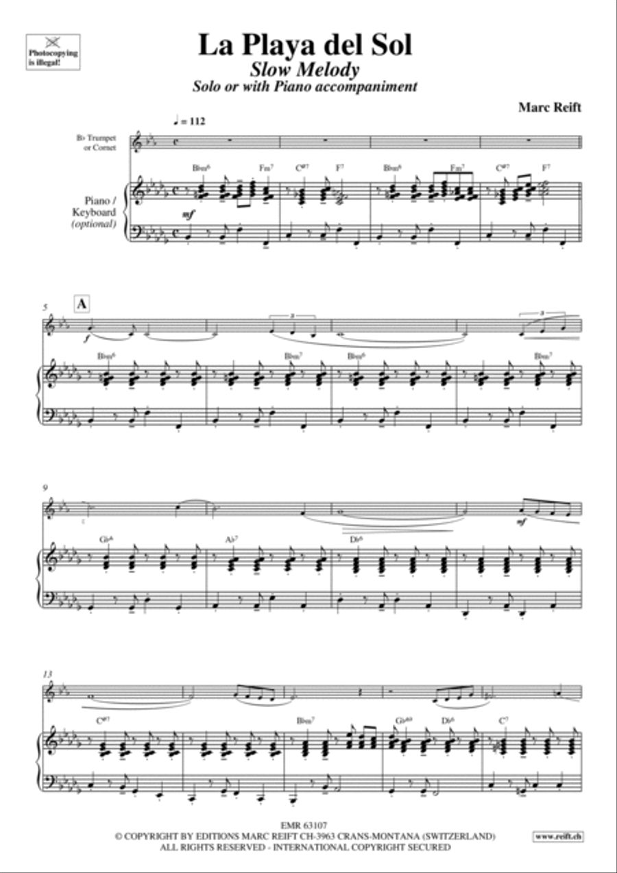 La Playa del Sol Cornet scores gallery preview page 3