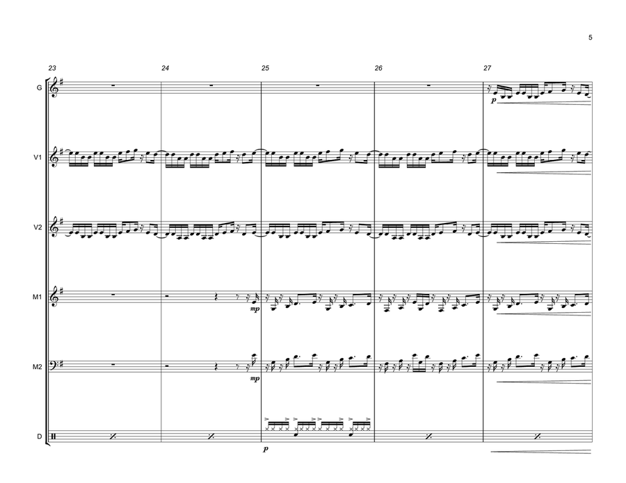 Conga Percussion Ensemble scores gallery preview page 5