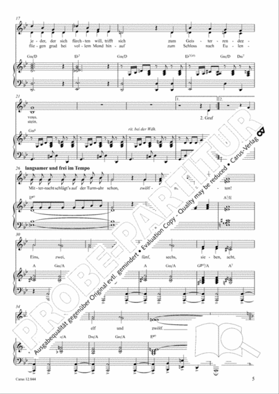 Gruselmonsterzaubersongs. Heft II Children's Choir scores gallery preview page 6
