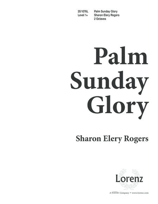 Book cover for Palm Sunday Glory