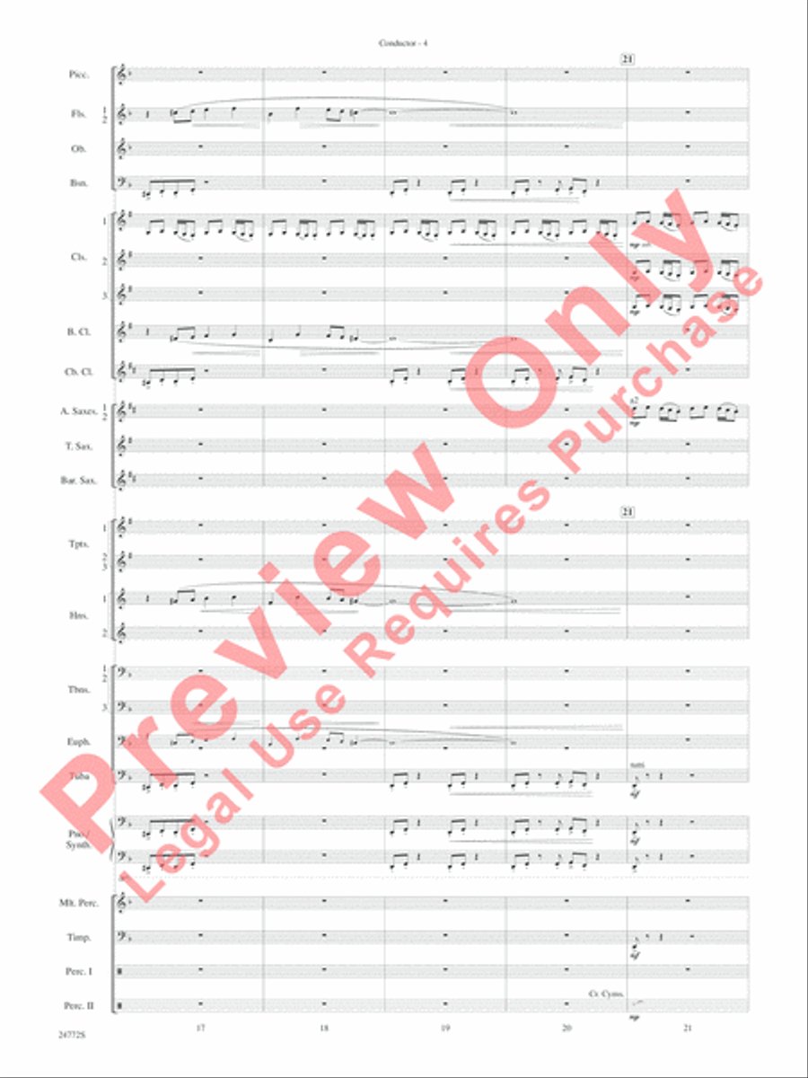 The Star WarsA(r) Epic - Part I, Suite from Concert Band scores gallery preview page 7