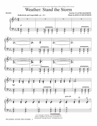 Weather: Stand The Storm (Chamber Ensemble) - Piano