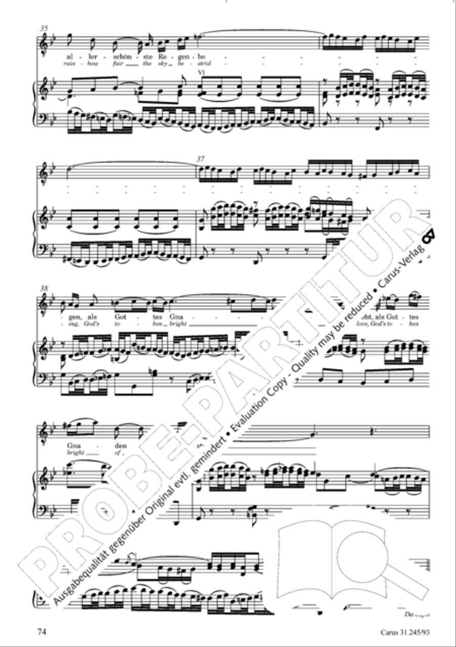 St. John Passion (Johannes-Passion) 4-Part scores gallery preview page 75