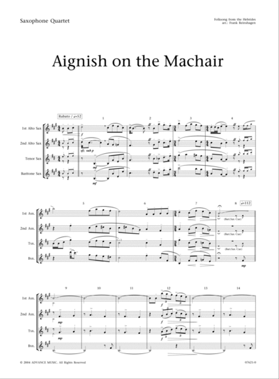 Aignish on the Machair Small Ensemble scores gallery preview page 2