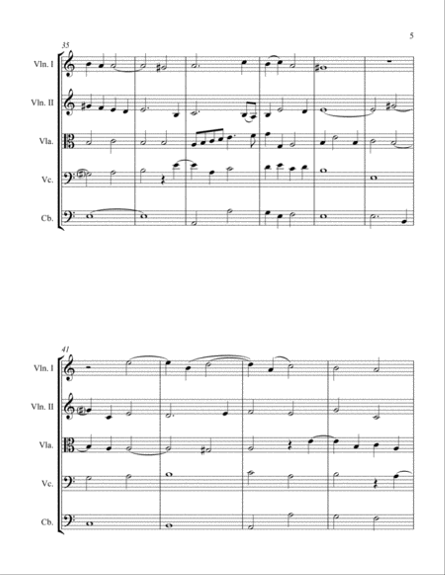 Pavane String Orchestra scores gallery preview page 5
